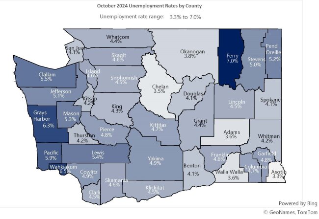 Lewis County Unemployment Rate Ticks Up Slightly In October The Daily