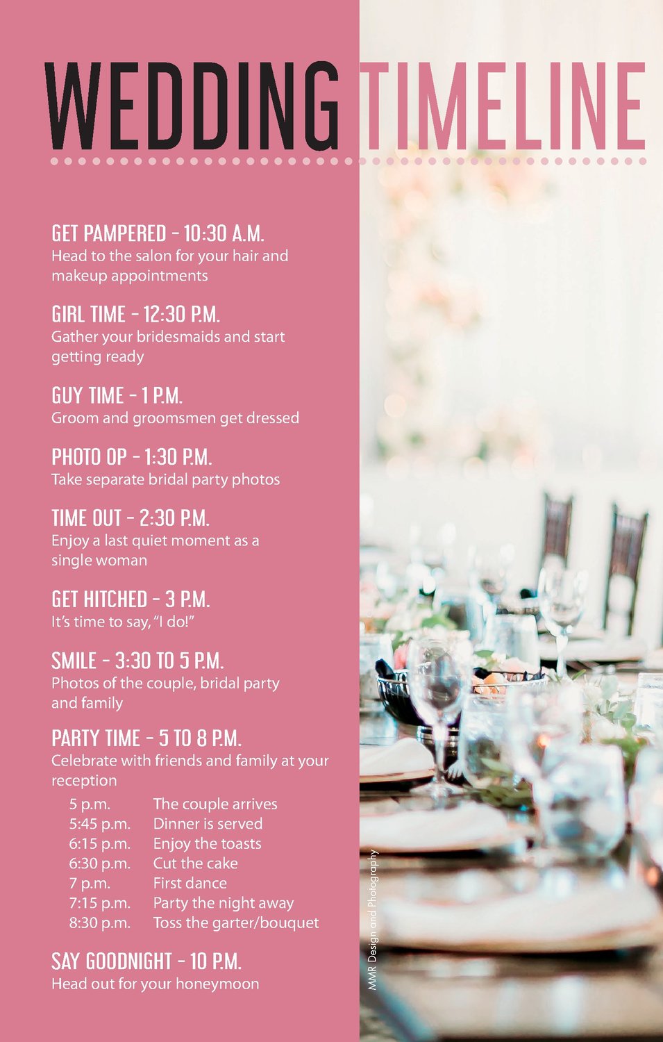 Worksheet Wedding Timeline