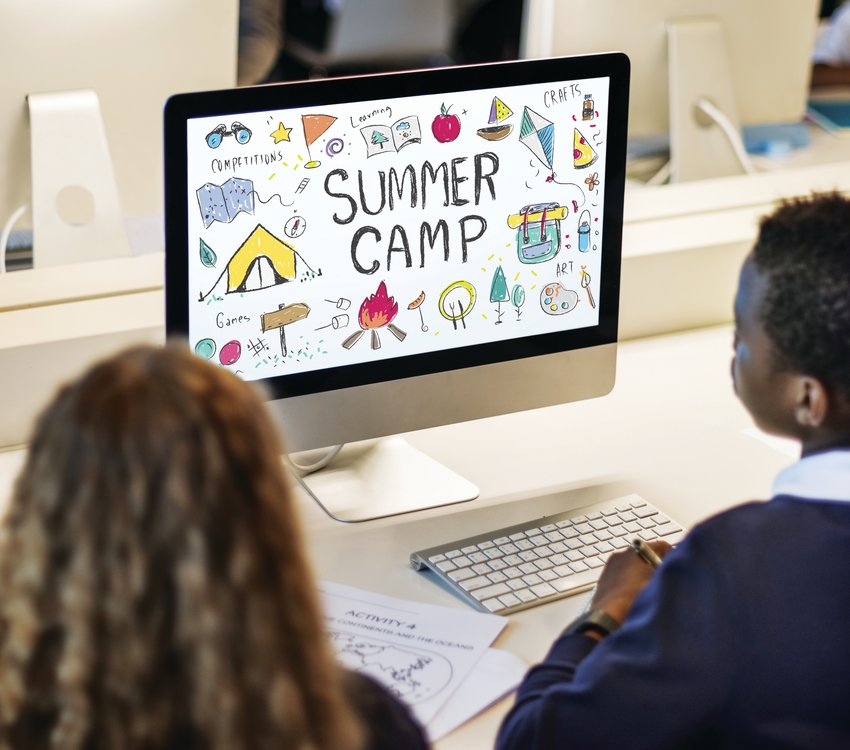 Summer Kids Camp Adventure Explore Concept