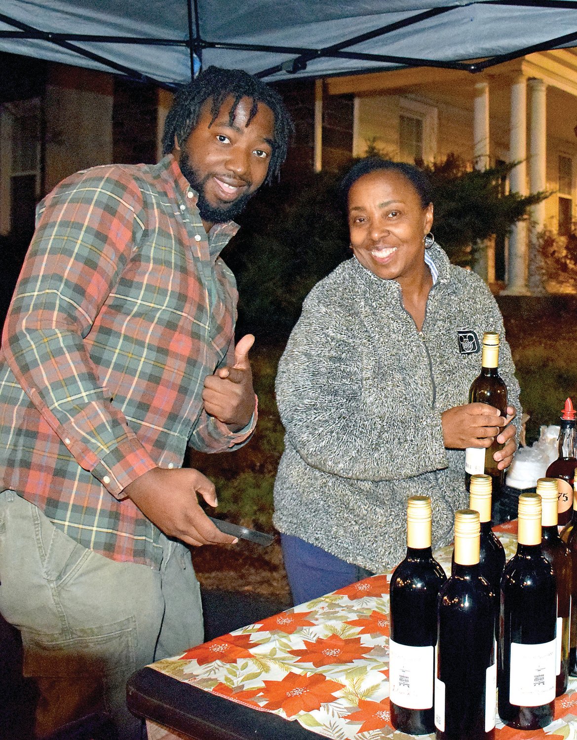 Laraine White and her son, Antonio, part of the management team of Ferment on Market Street, Perkasie.