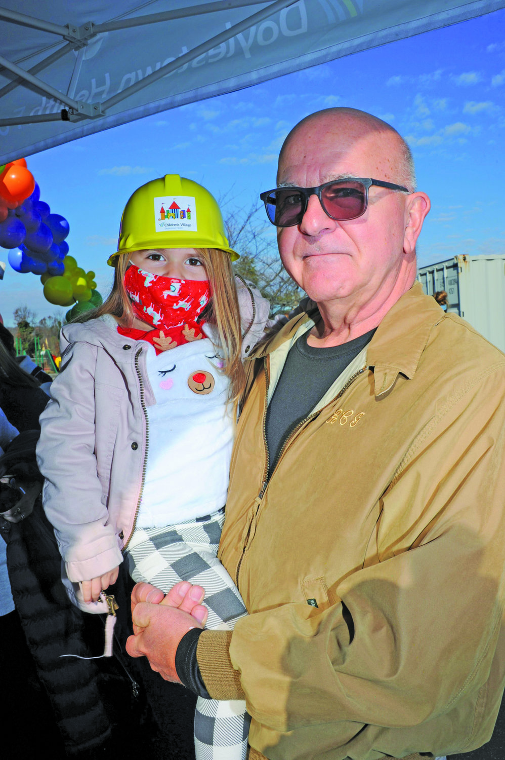 Peyton Hebel and her grandfather, Tom Hebel.