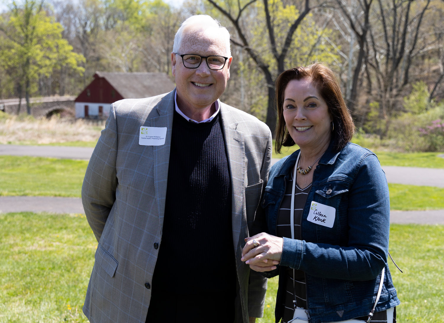 Dr. Eugene McMahon, Capital Health, and Colleen Klock, Capital Health, the presenting sponsor.