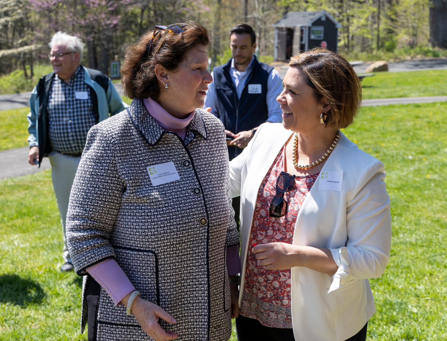 Victoria McMahon and Sarah Norris, director of donor and partner relations.