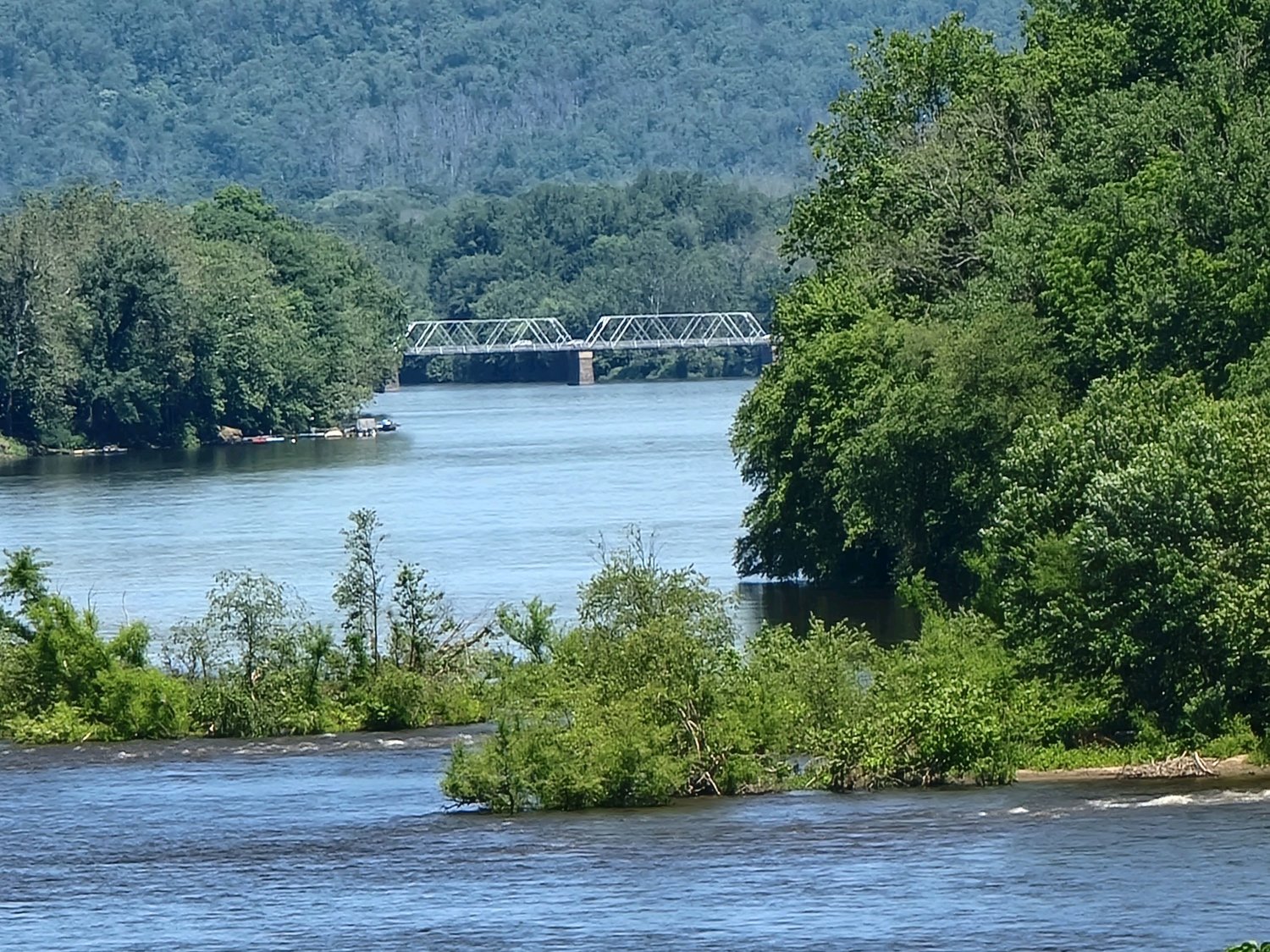 The Washington Crossing Bridge has sustained floods and heavy traffic.