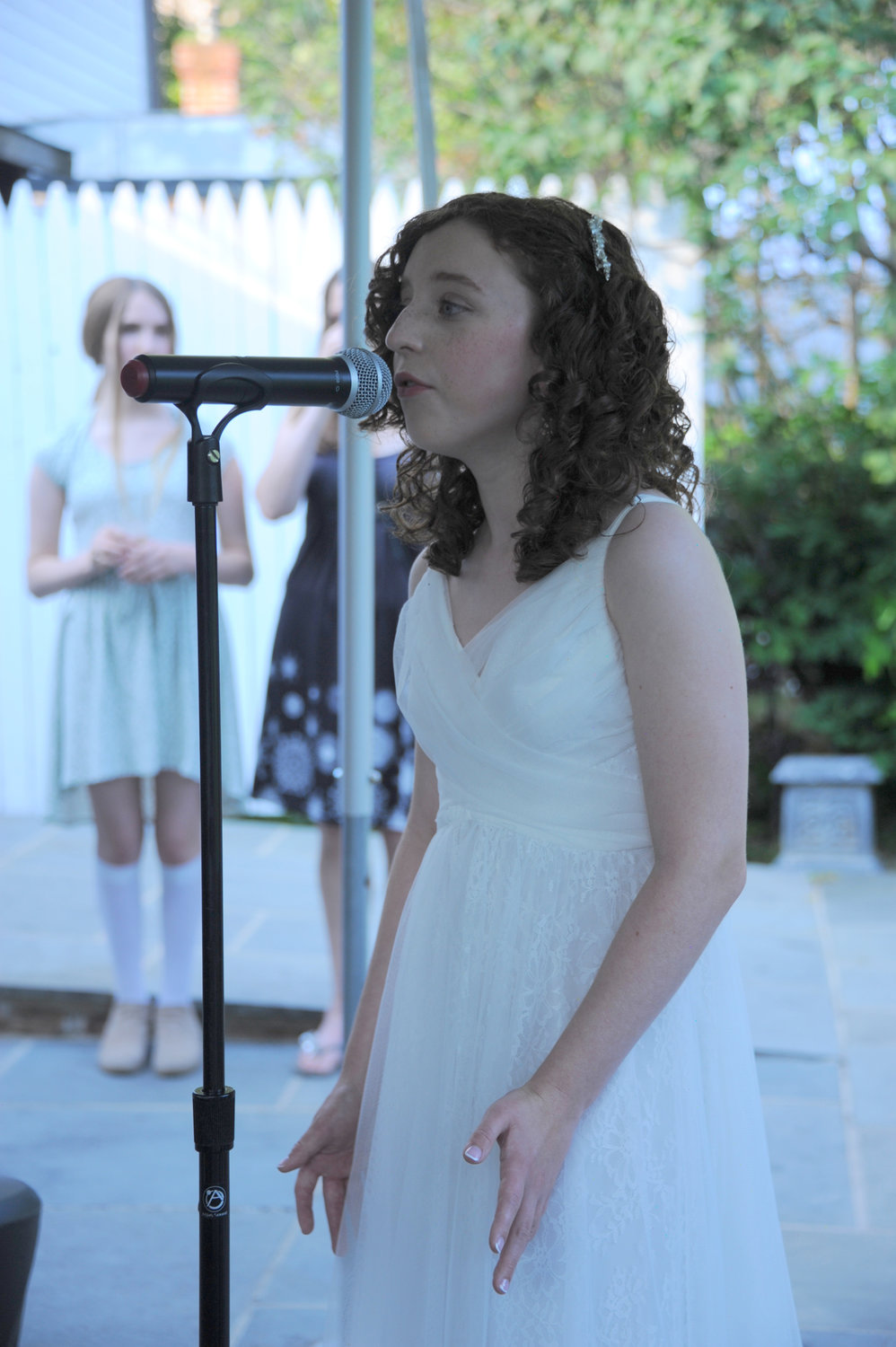 Charlotte Raynor sings at the gala.