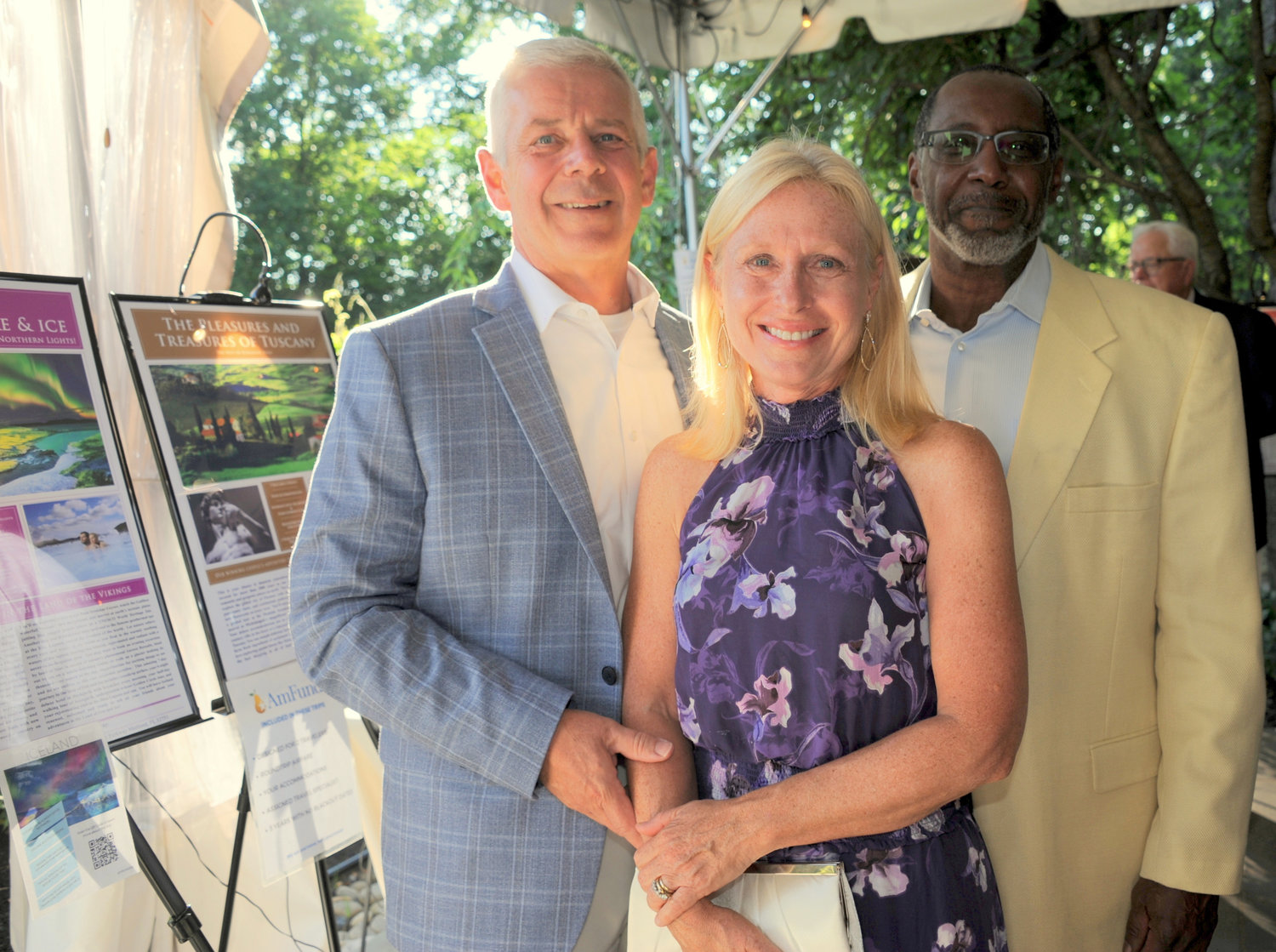 Bob and Helen Duffner, and Skip Sherald.