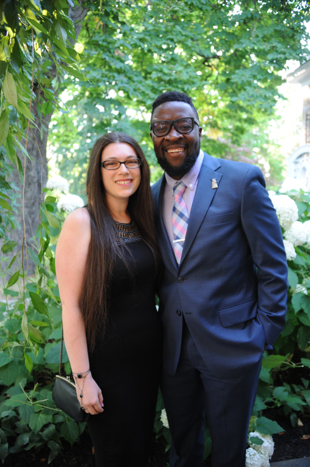 Courtney Dickinson and Shalom Mukamuri.