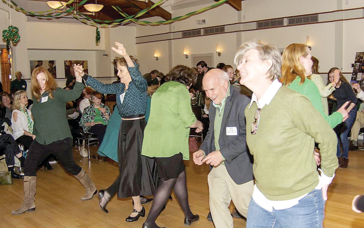 Party-goers enjoying the last Celebrate the Green event in 2017.