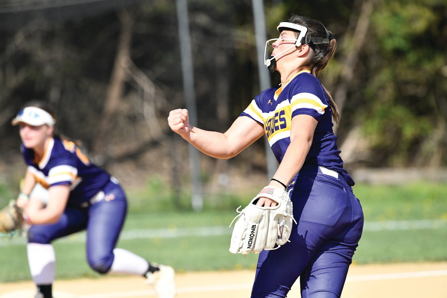 Palisades pitcher Madisyn Deem brings the heat in Friday’s game against Nativity BVM.