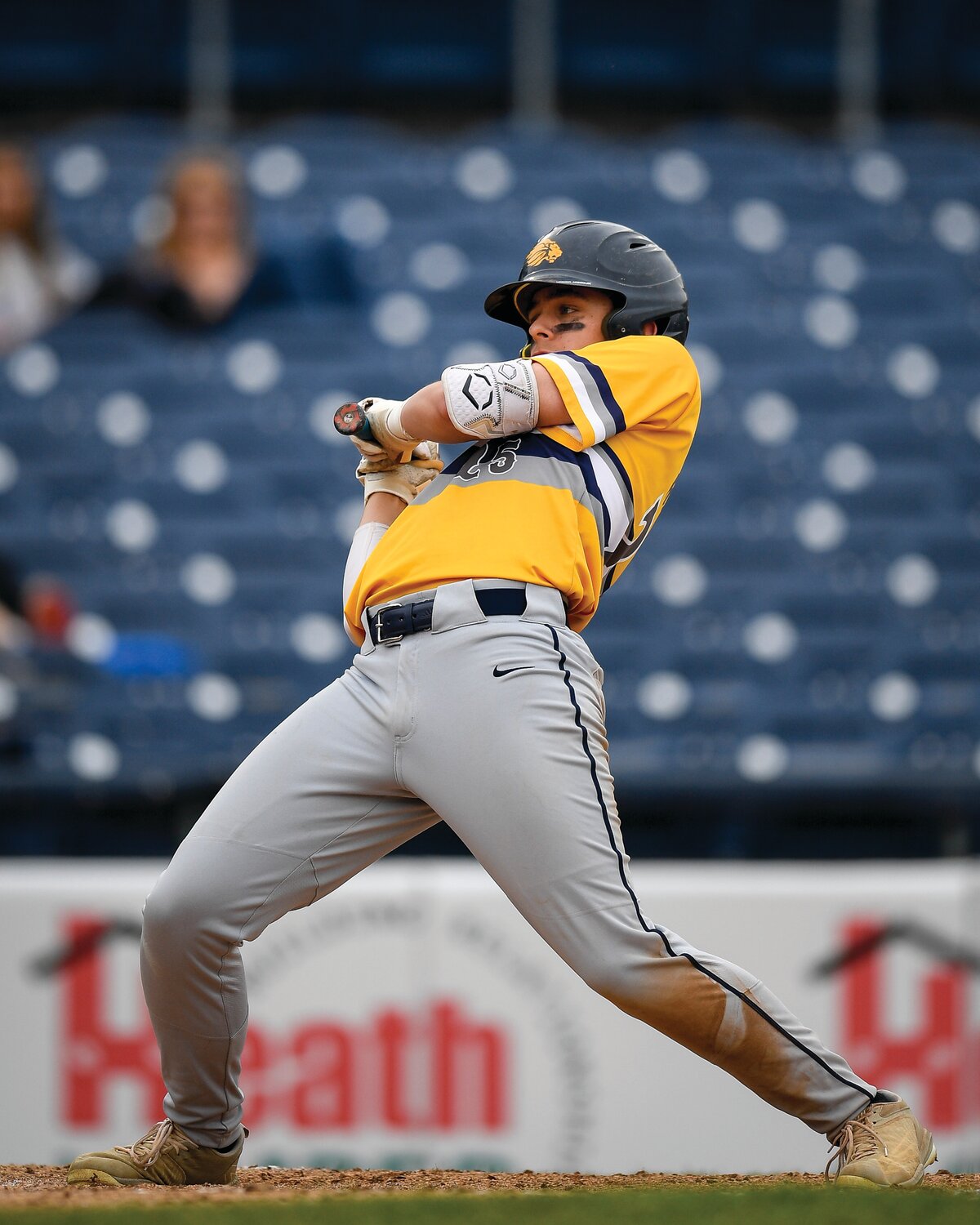 New Hope’s Matt Rickert avoids a high and tight pitch from South Hunterdon’s Nate Lawton in the seventh inning.