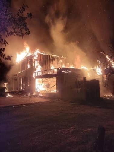 An intense early morning fire gutted a home on German Road in Plumstead May 18.