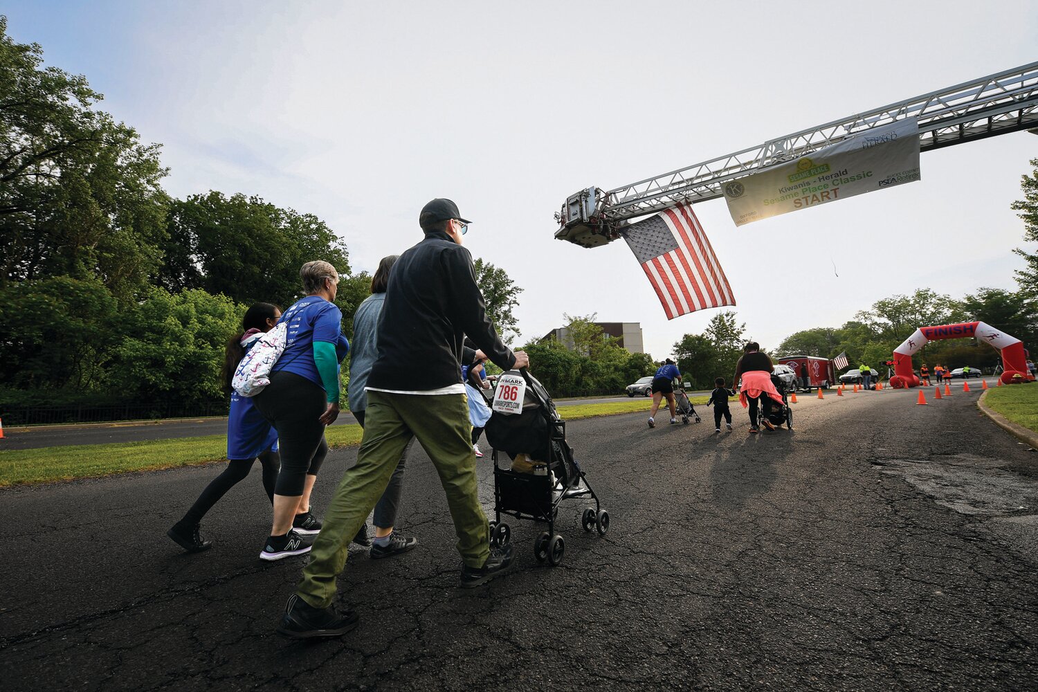 All types of runners competed, including families.