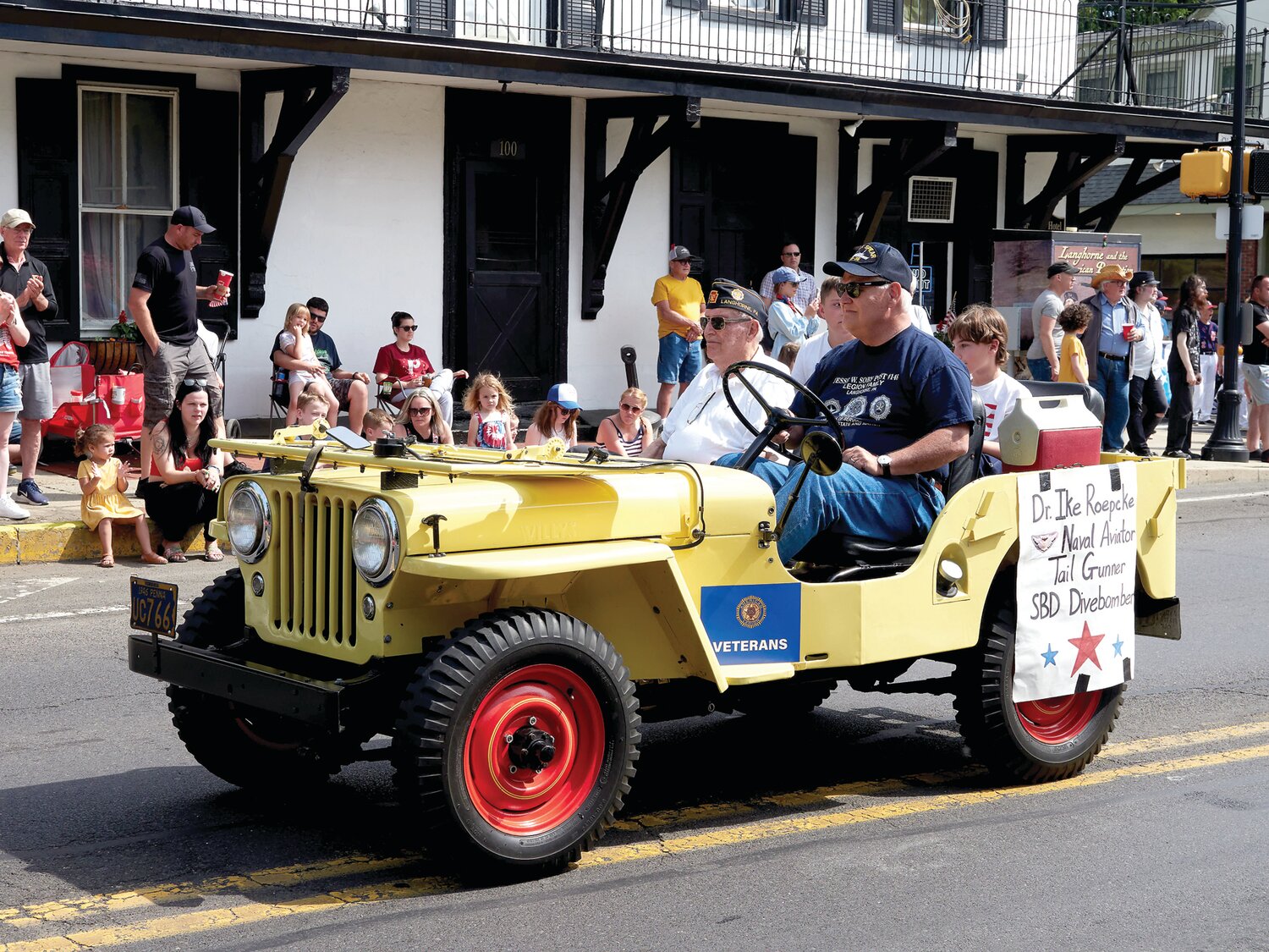 Veterans parade through Langhorne.