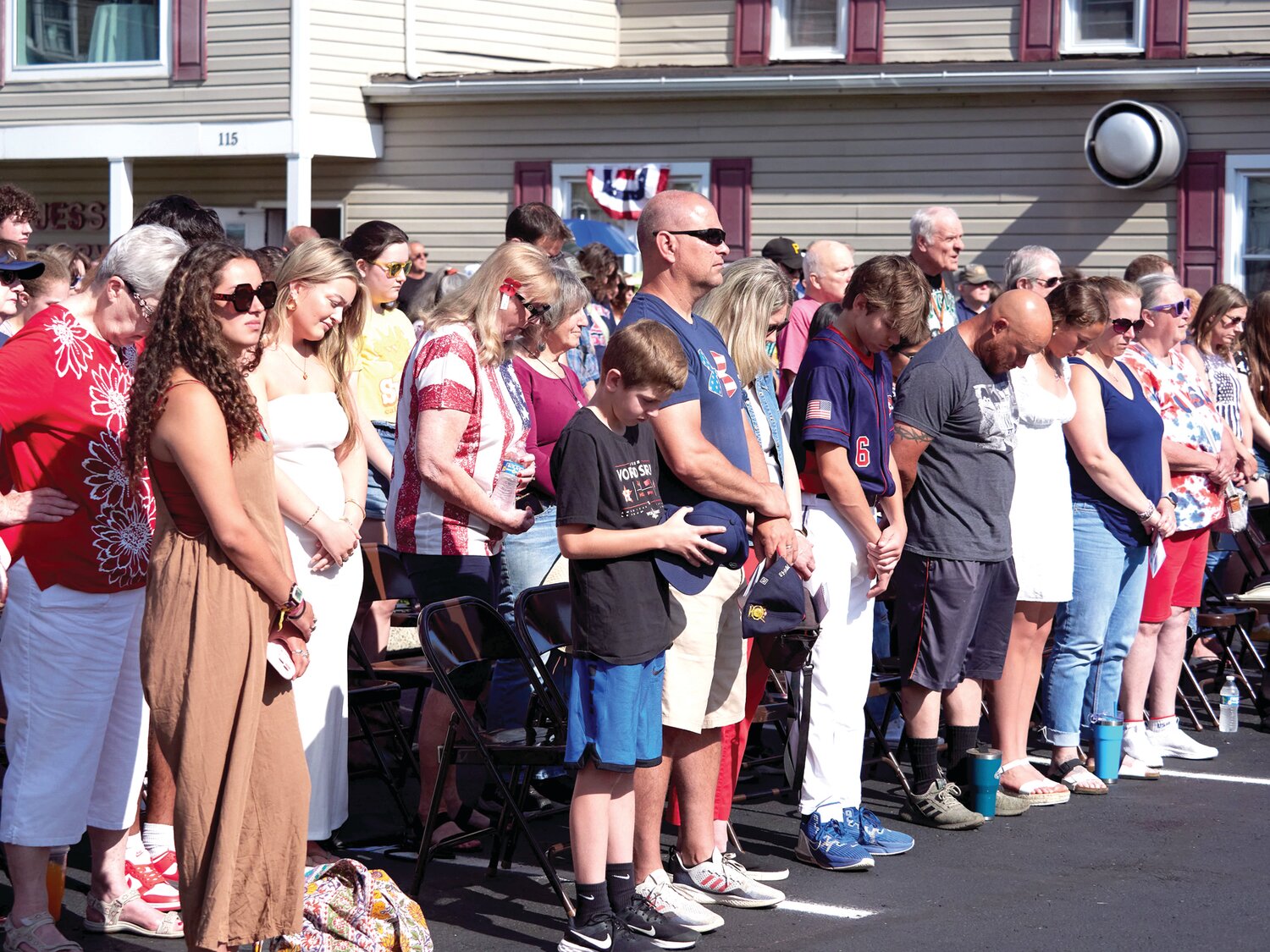 Attendees at the ceremony at Jesse W. Soby Post 148 in Langhorne.