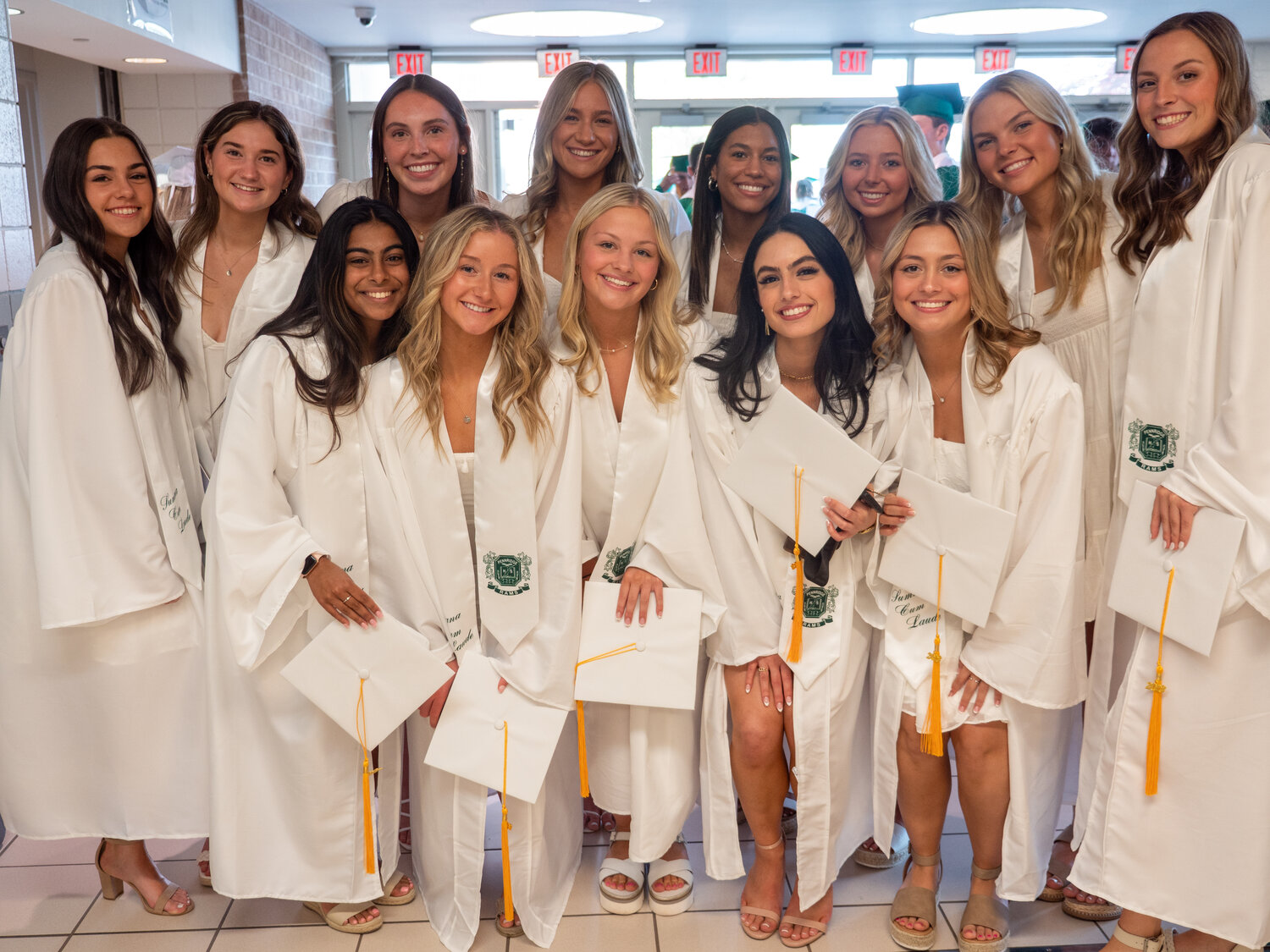 Members of the Pennridge High School Class of 2023 attend their graduation ceremony Tuesday at Stabler Arena.