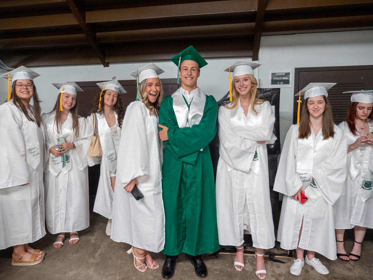 Members of the Pennridge High School Class of 2023 attend their graduation ceremony Tuesday at Stabler Arena.