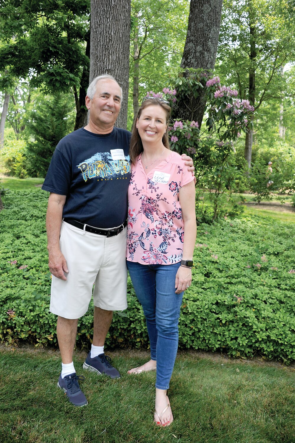 Bob Valimont, owner of the Valimont Residence, and his daughter, Leah.