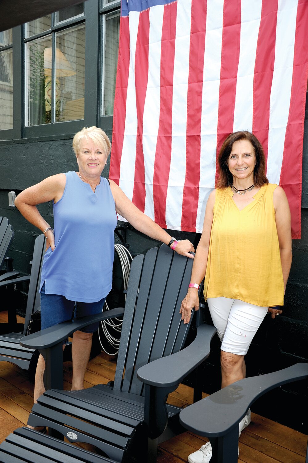 Juliane Mangiarelli and Gena Maresca at the Hannah Green House in Doylestown.