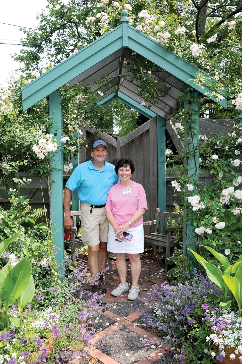 Jeff and Beverly Fulgham at the Van Dyke residence.