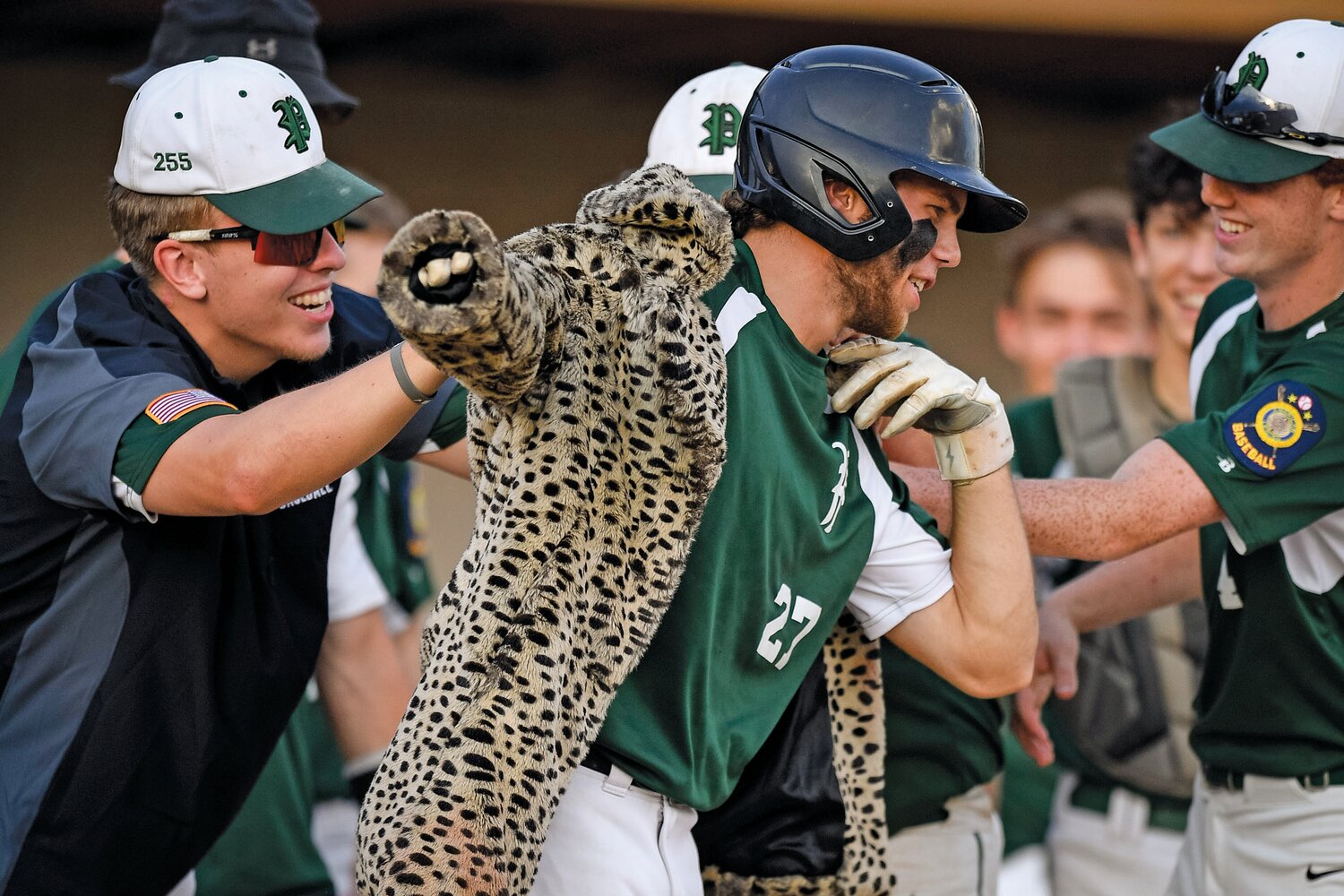 Pennridge’s Nate Lapp gets the "home run jacket,” making it 1-0 after his leadoff homer in the bottom of the first inning.