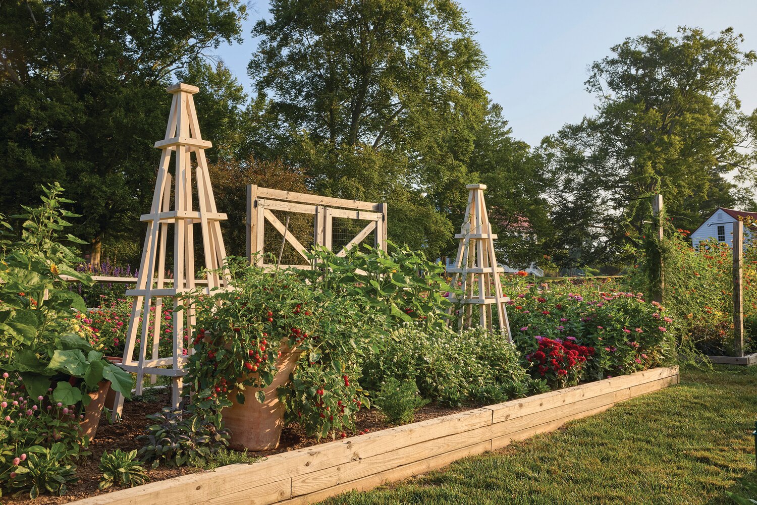 The Kitchen Garden Bed at Fordhook Farm in 2022.