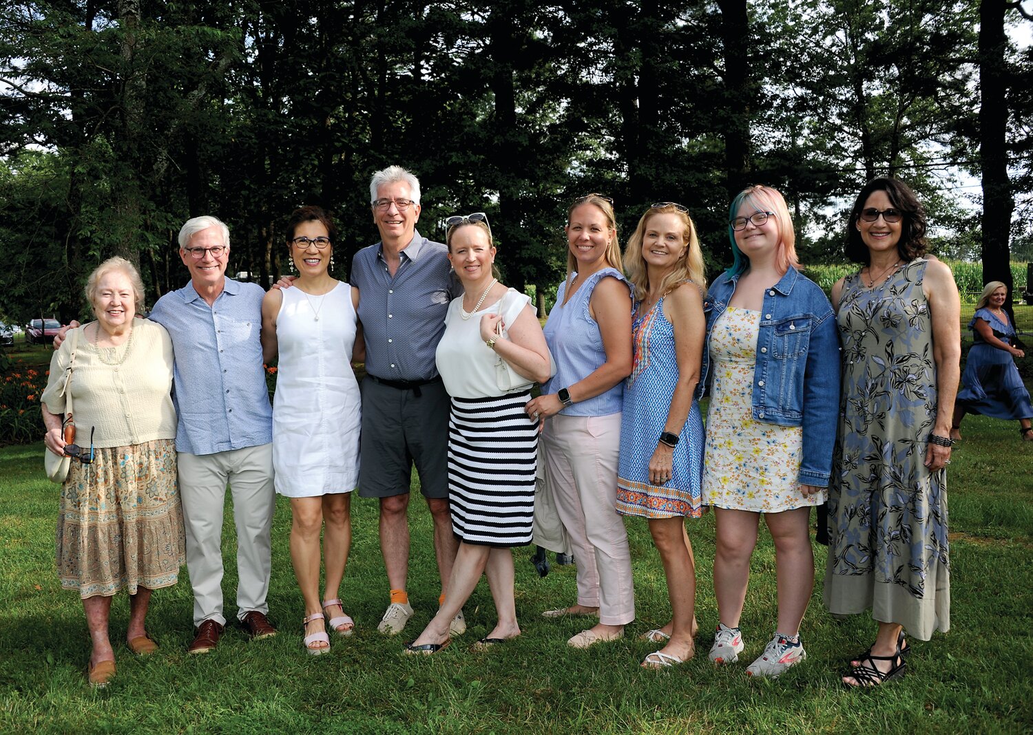 Sarah Donnem, Dr. Kieran and Judy Cody, Jeff Nicholas, Liz Sigety, Dosha Stright, Madison Donnem, Caroline Donnem and Caryn Nicholas.