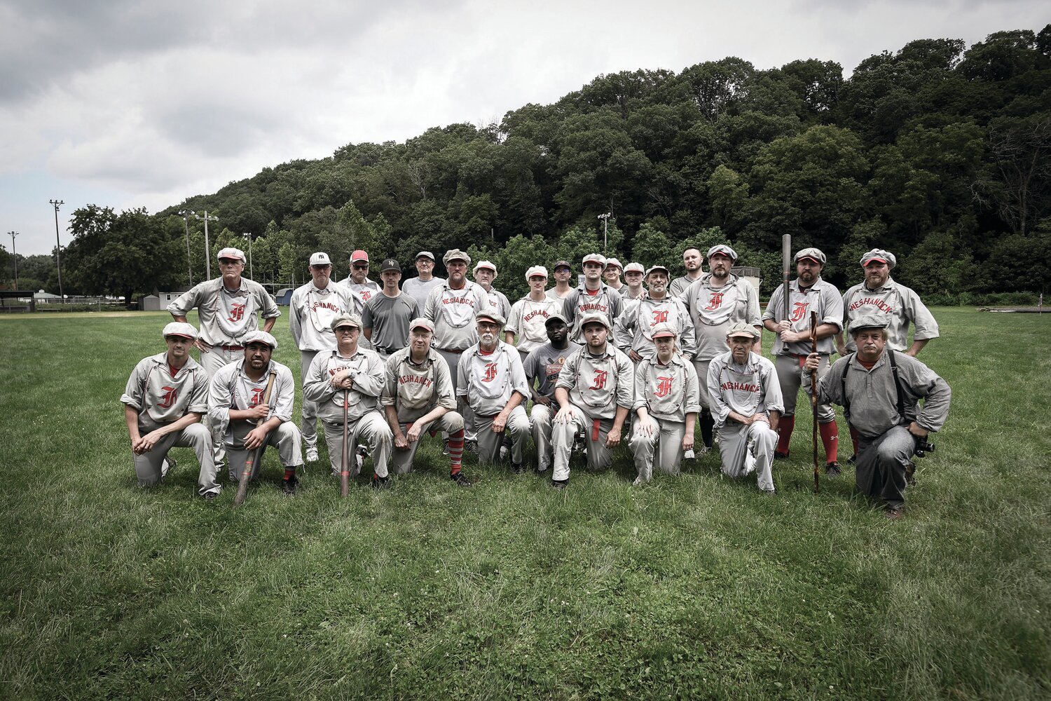 A team shot of the Neshanock Baseball Club of Flemington, N.J.