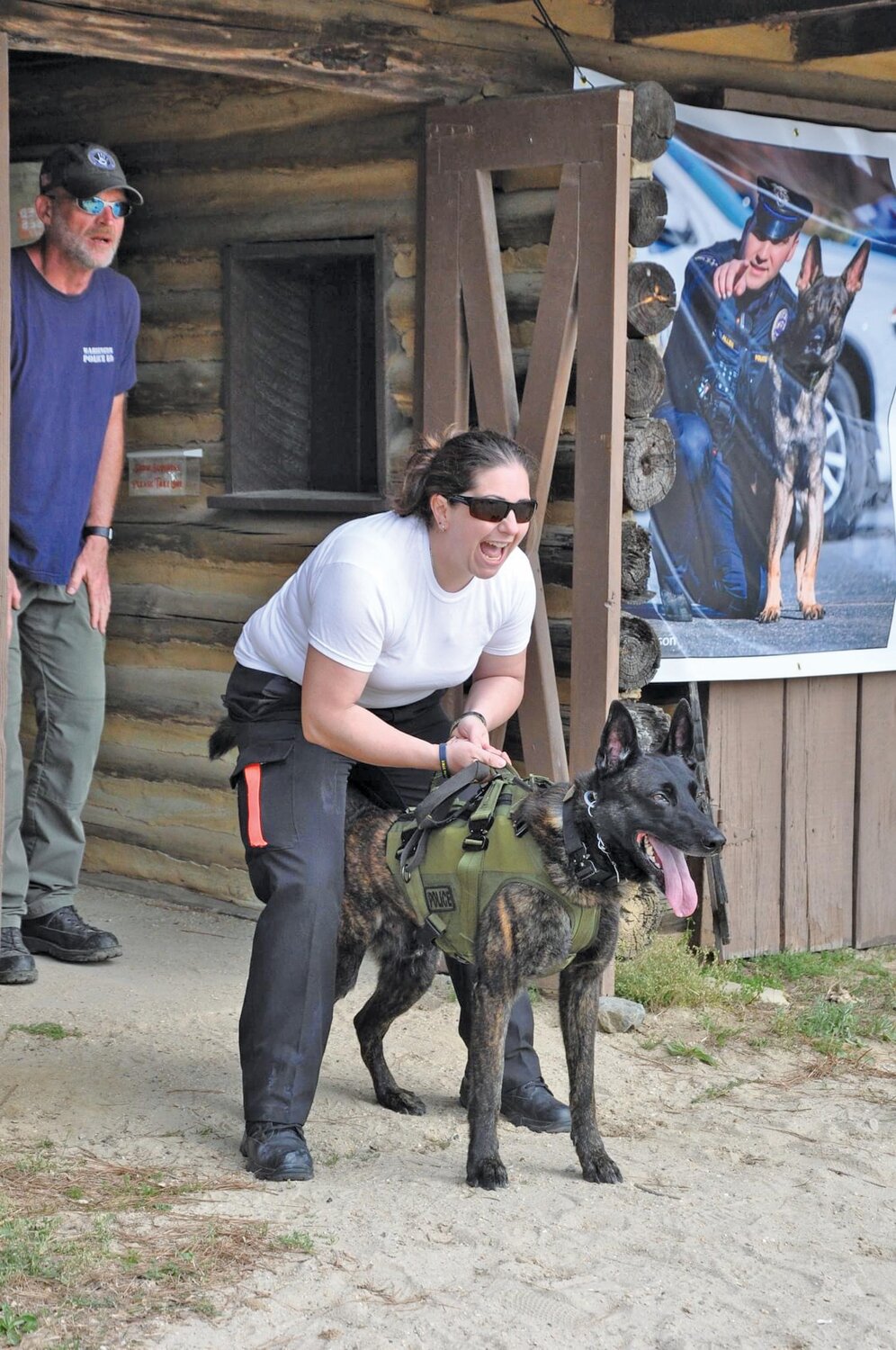 K9 Murphy and Officer Plum.