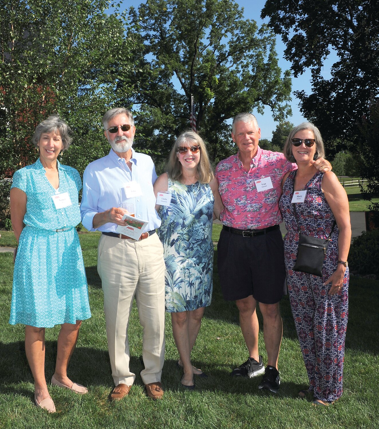 Nancy Roe,  John and Linda Schumann, Van Starner and Marty Starner.