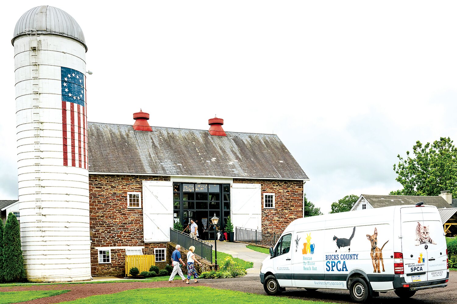 Durham Hill Farm hosted Bucks County SPCA guests and animals for the Barn Bash for the Animals fundraiser July 16.