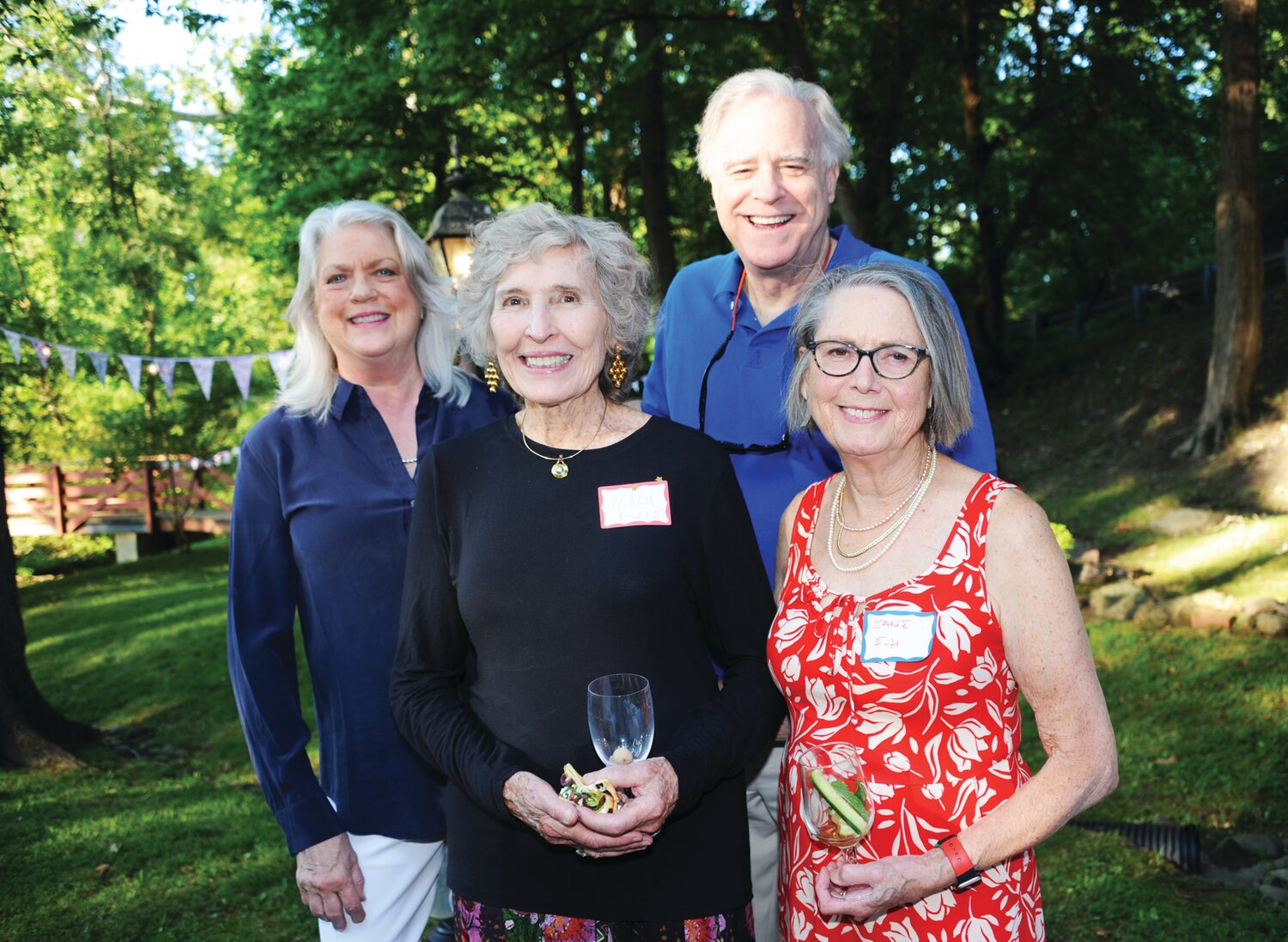 Valerie Eastburn, Mary Fowles, Jane Ford Hutchinson and  Rod Eastburn.