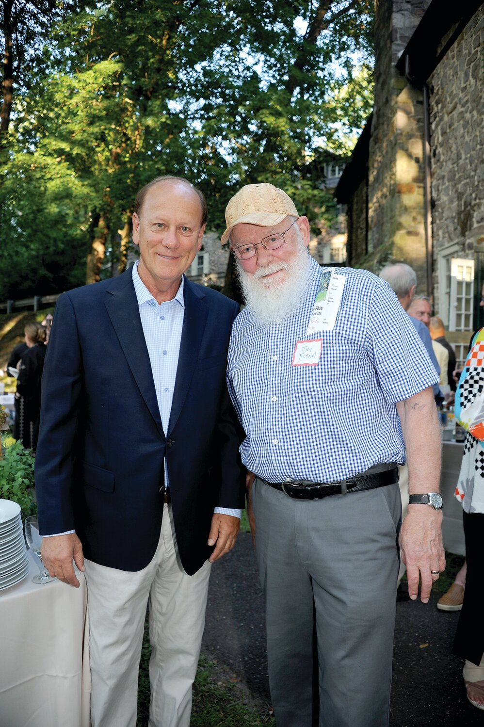 New Hope Mayor Larry Keller and Jim Flynn.