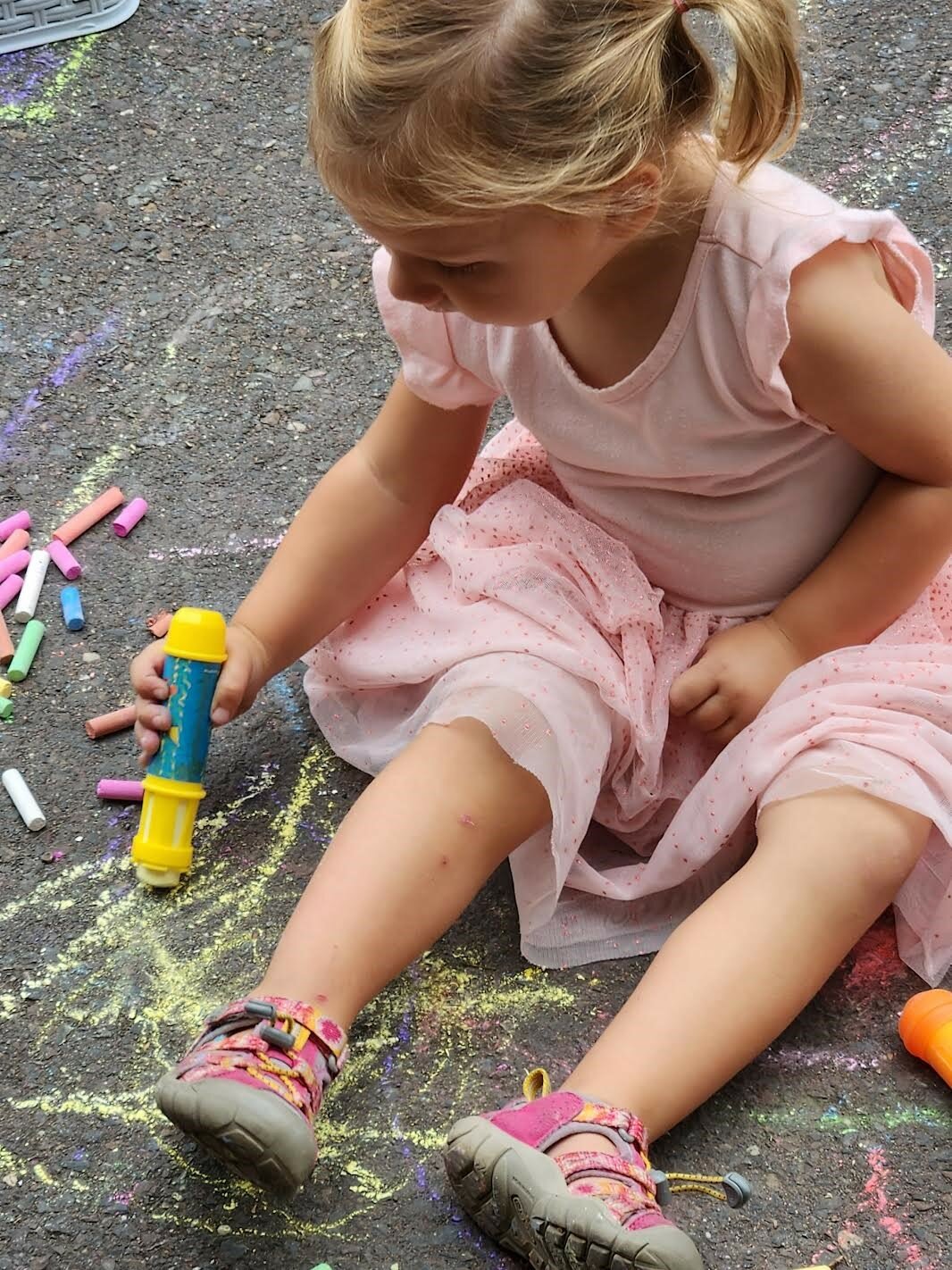 Chalk drawings made Main Street Park a fun stop during the Pennridge Gallery of the Arts event Sept. 17