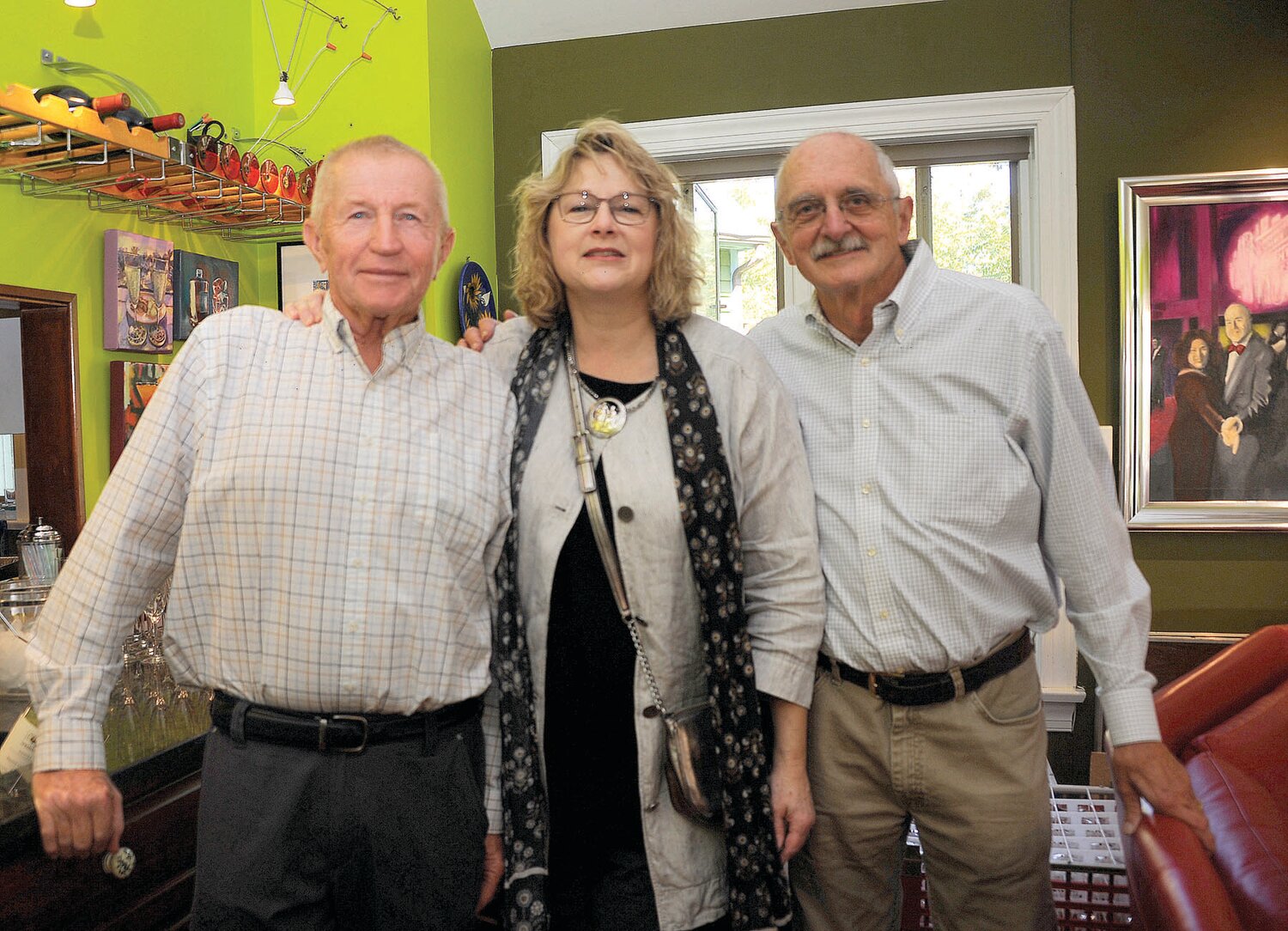 Russ Kirkpatrick and Gene Stewart with Tracey Ketterer.