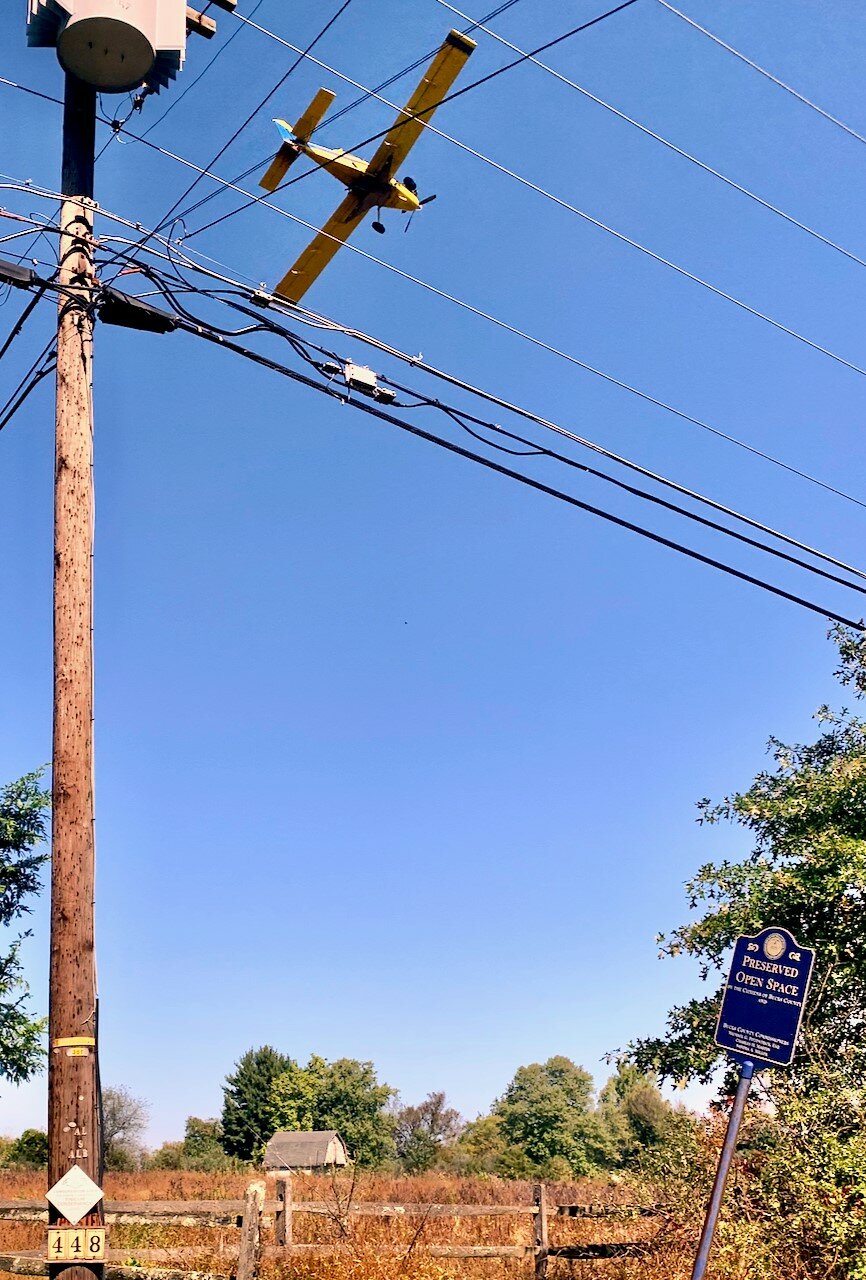 Residents of Tinicum want answers regarding the appearance of a low-flying crop duster in their neighborhood earlier this month.