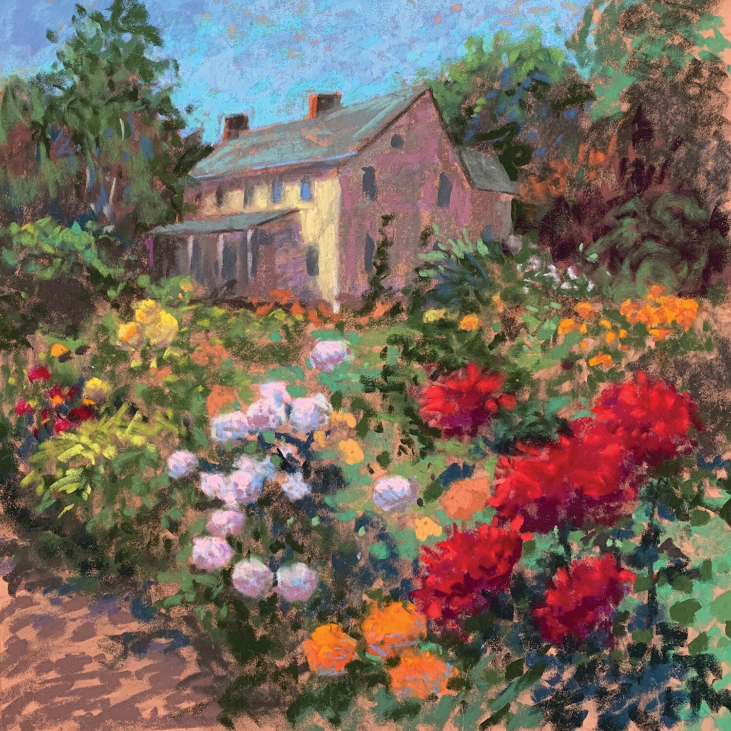 "Dahlia Farm" is by Helena van Emmerik-Finn.