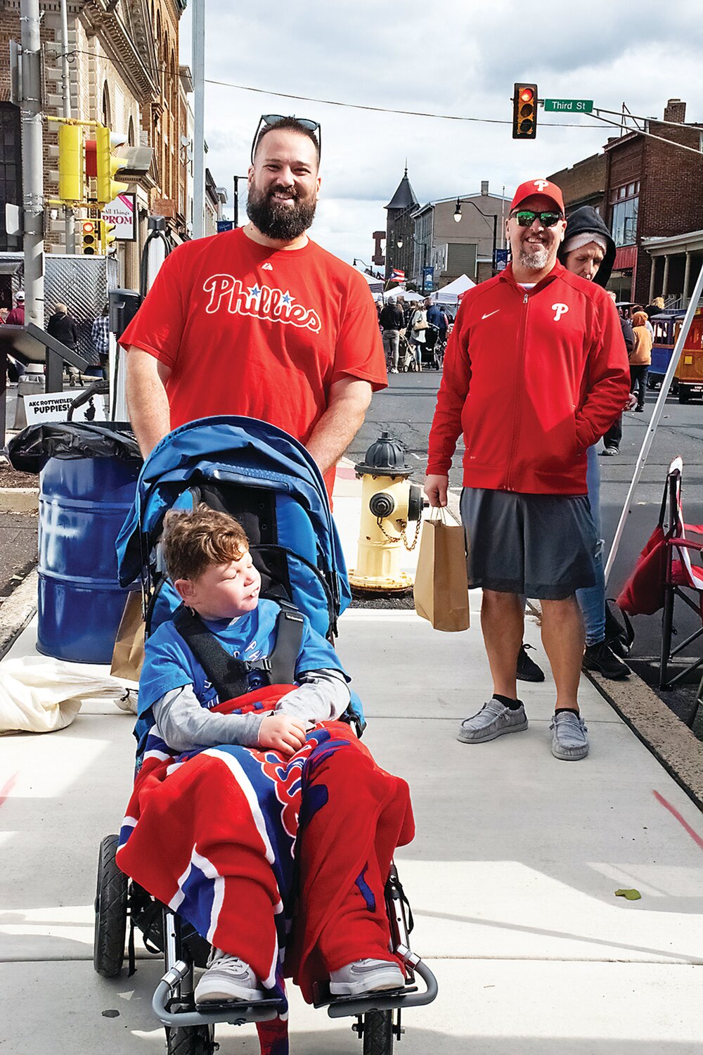 Max Kissel and Ben of Perkasie show off their Phillies pride.