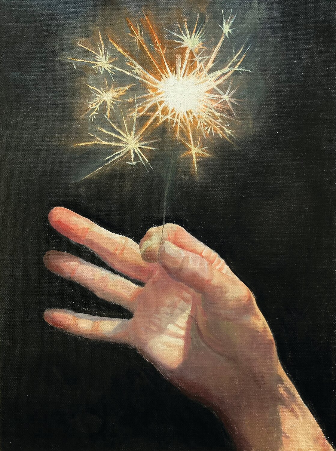 “Stardust” is an oil on linen by Sean Mount.