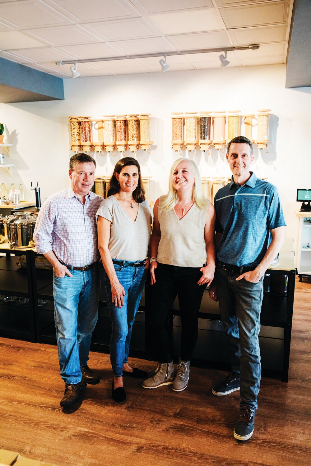 From left are Dan McLaughlin, Karin McLaughlin, Jaime Alford, and Rob Knab.