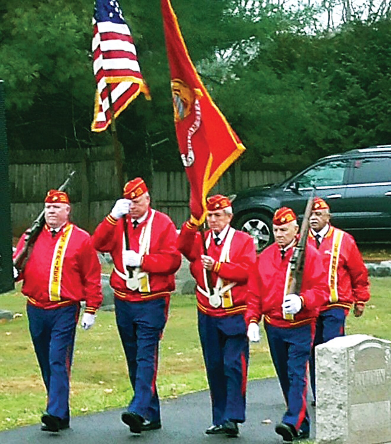 The Marine Corps League Patriot Detachment 1230 Color Guard.