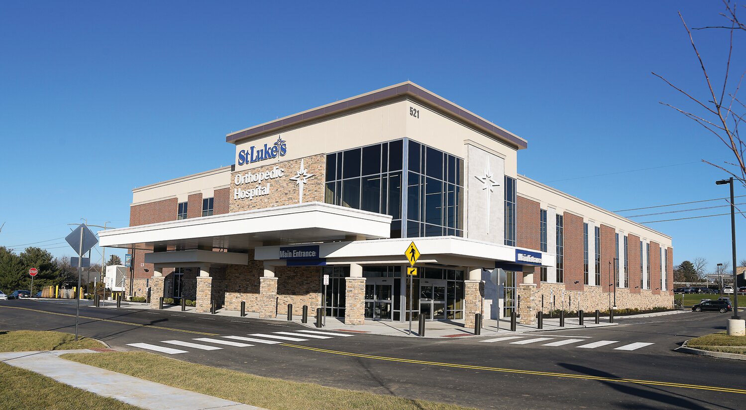 The exterior of St. Luke’s Orthopedic Hospital at the St. Luke’s West End Campus in Allentown.