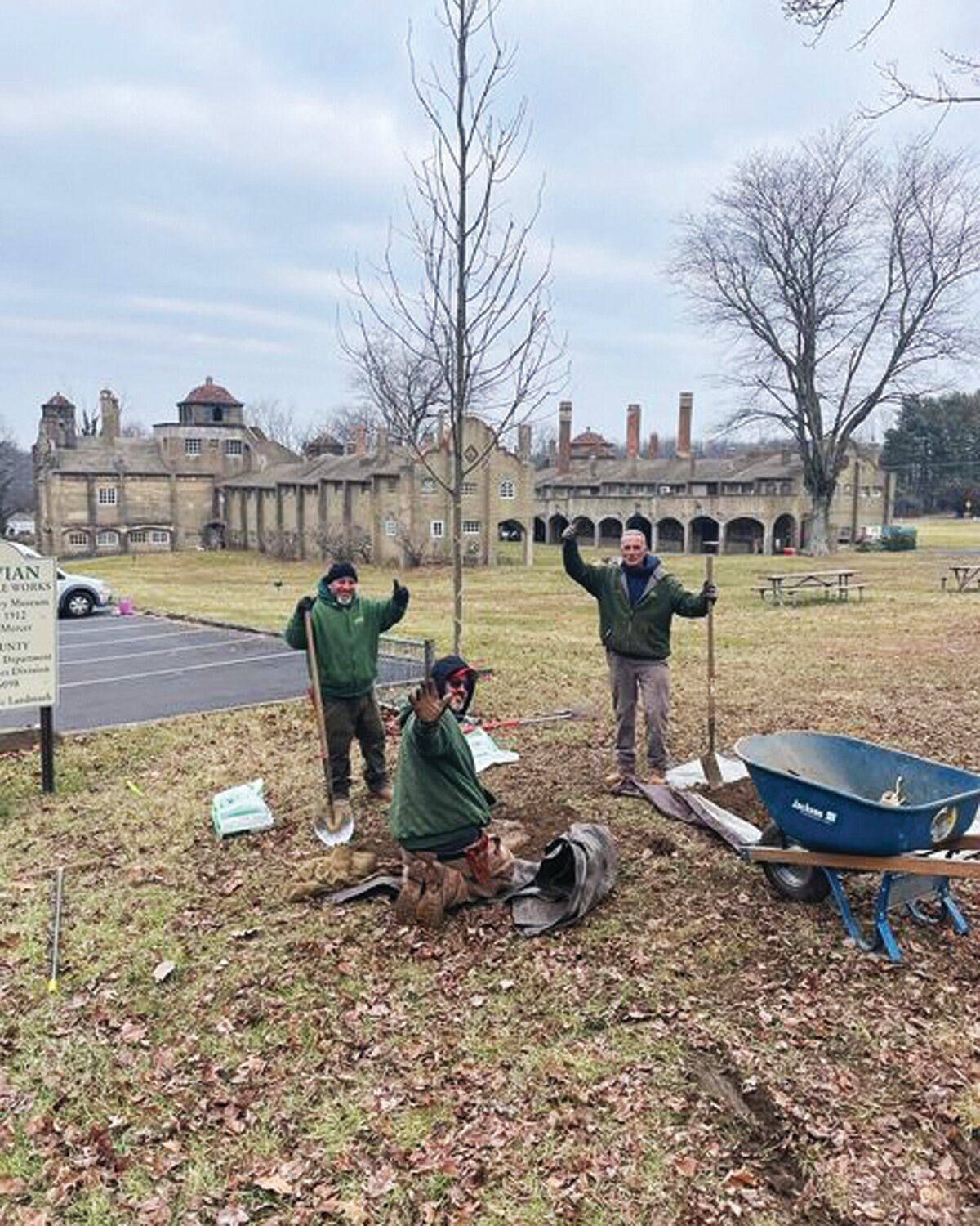 Tileworks of Bucks County Tree Planting.