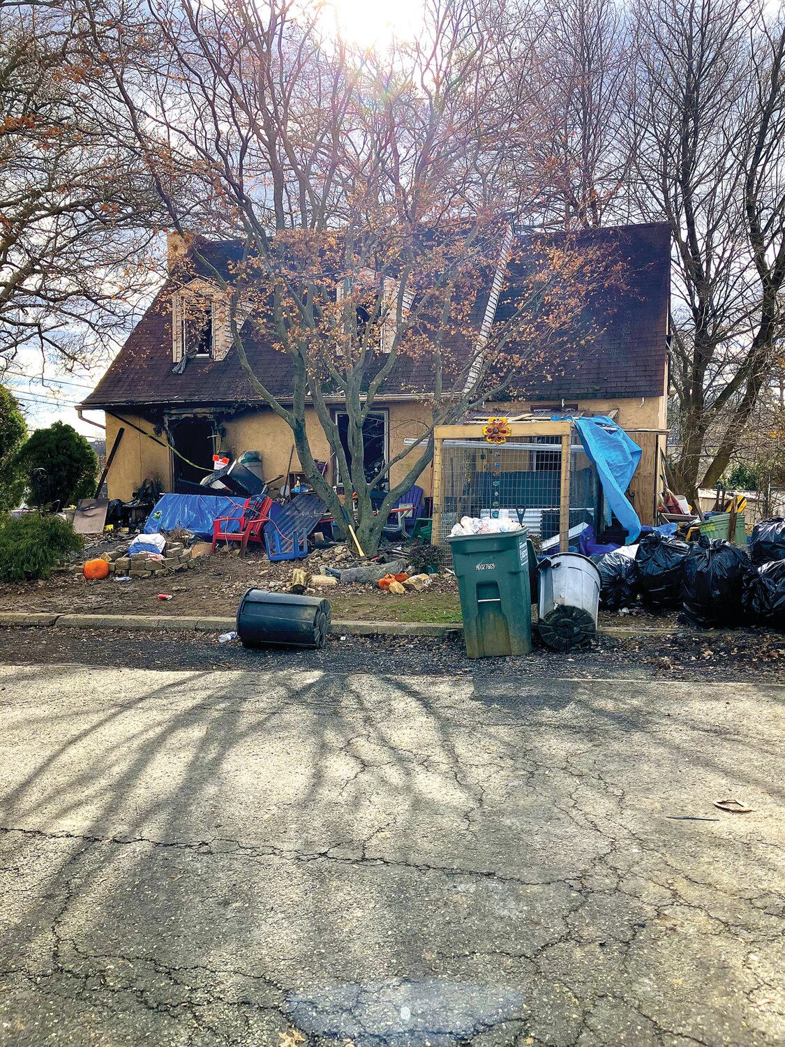 An overnight fire claimed the life of a Lower Southampton resident Wednesday.