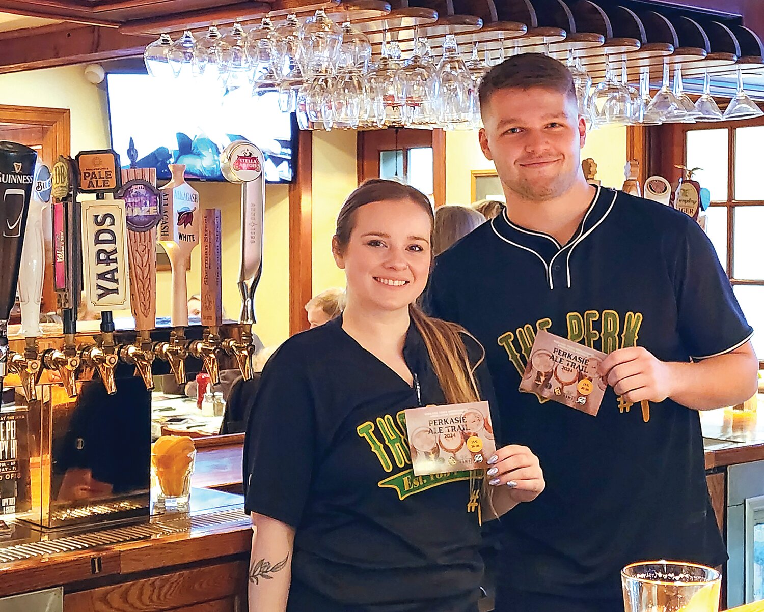 The Perk bartenders Page Springer and Ryan Rapp.