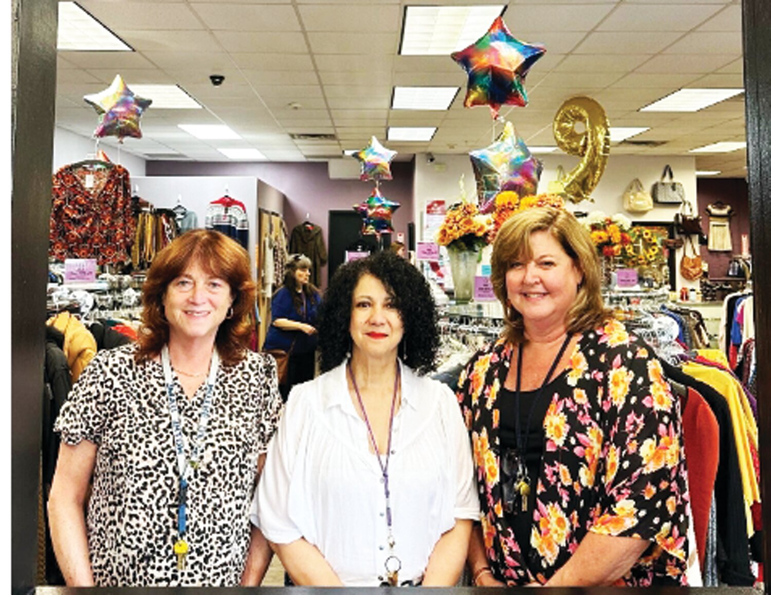 Donna Fedorak, left, Lisa Ortiz and Sharon Unruh at In Full Swing.