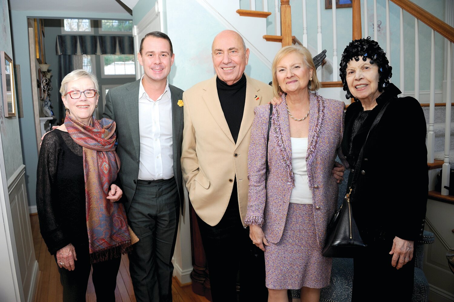 Kristin Davidson, Scott Guzielek, president of AVA; Dr. Claire Boasi, Al Disanto and JoAnne DiSanto.