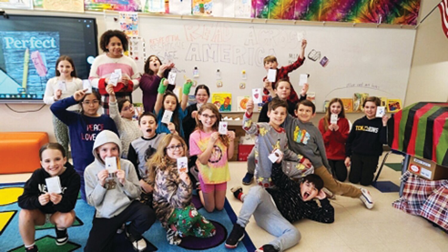 Neidig Elementary School art classes created mini books after listening to art teacher Jennifer Hoisington read a story to the class.