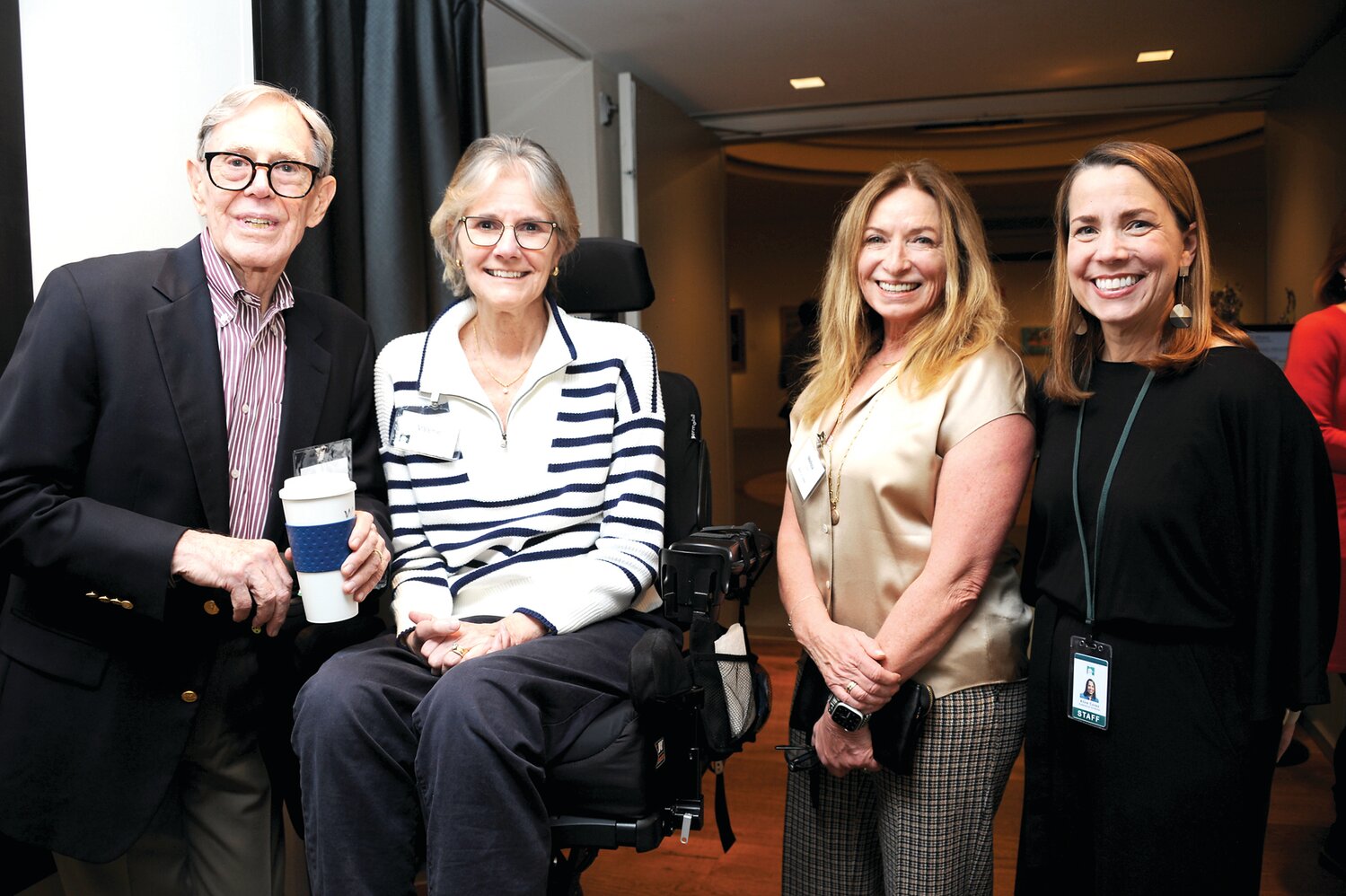 Jim and Valerie McKinney, Melissa Eiseman and Anne Corso, executive director of the Michener Museum.