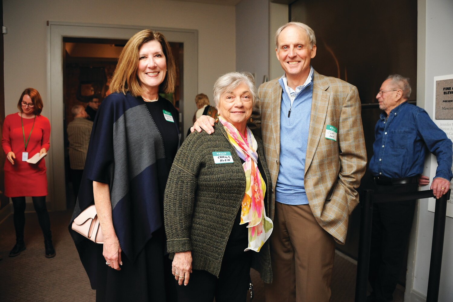 Brenda Bray, Carole Hurst and John Bray.