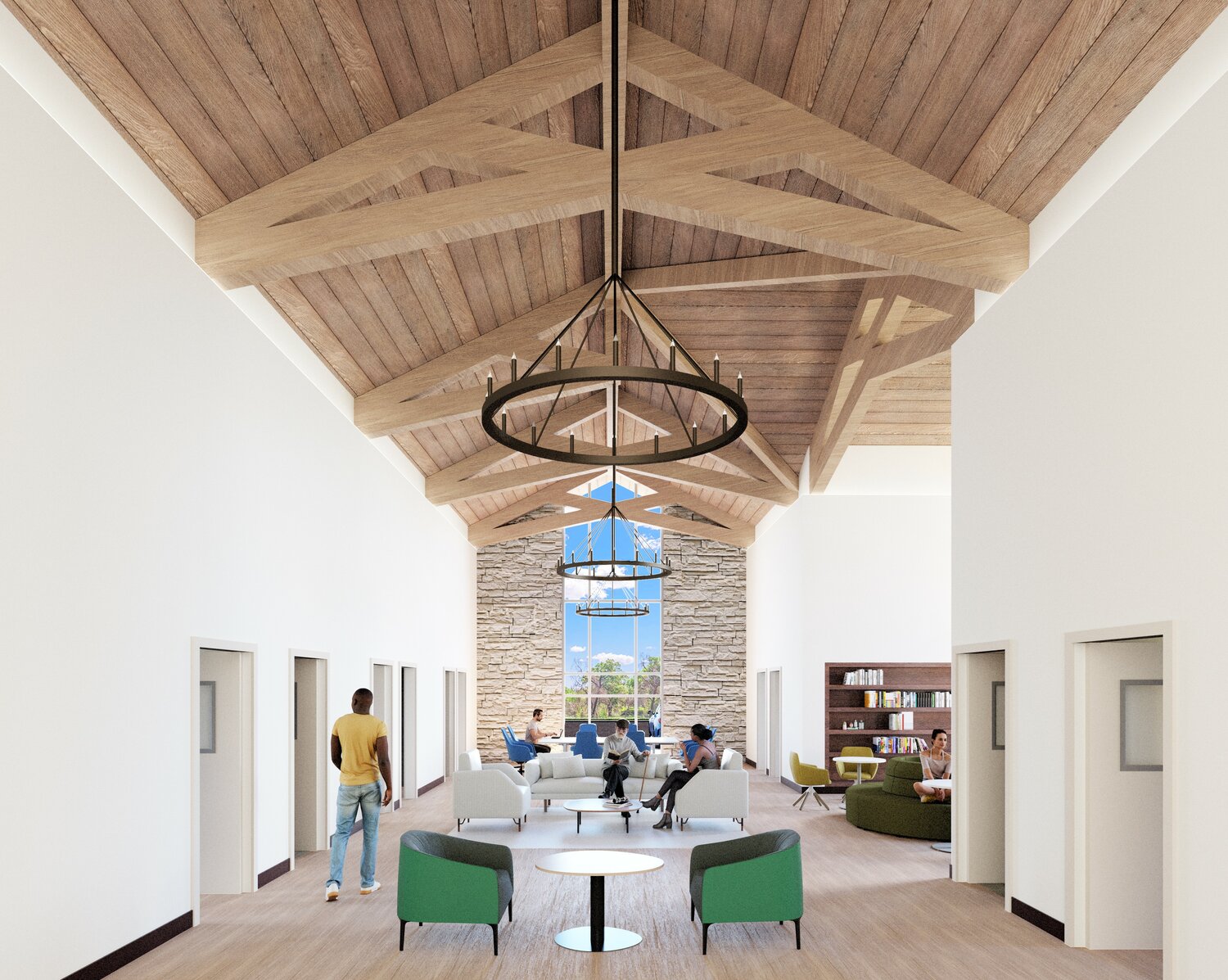 An interior view of Bright Path Center in Doylestown Township. The behavioral health crisis center will be the first of its kind in Pennsylvania.